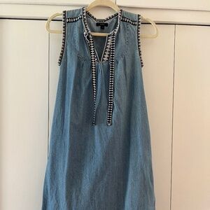 J.CREW Denim Washed Chambray Dress Sz 000